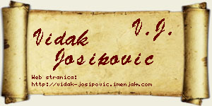 Vidak Josipović vizit kartica